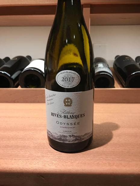 2017 Château Rives-Blanques Chardonnay Limoux Cuvée de l'Odyssée ...