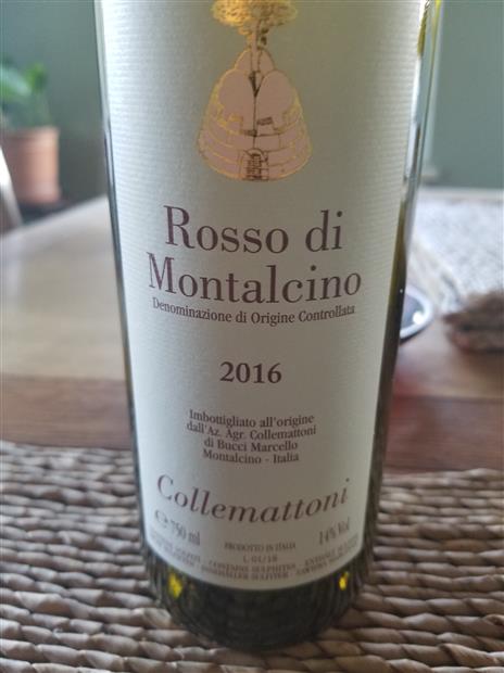 2016 Collemattoni Rosso di Montalcino, Italy, Tuscany, Montalcino ...