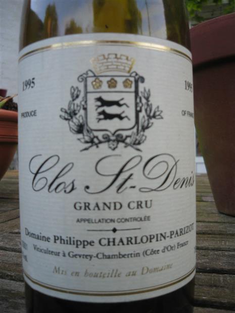 Clos Saint-Denis 1983 Domaine Bertagna Beverages And Alcohol
