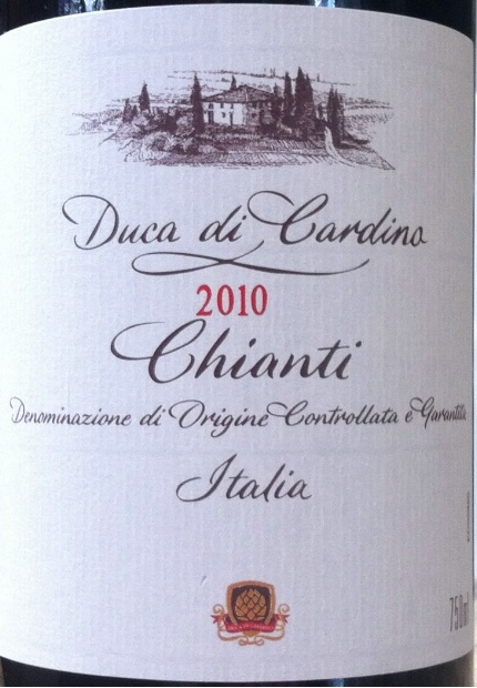 2010 Duca di Cardino Chianti, Italy, Tuscany, Chianti - CellarTracker