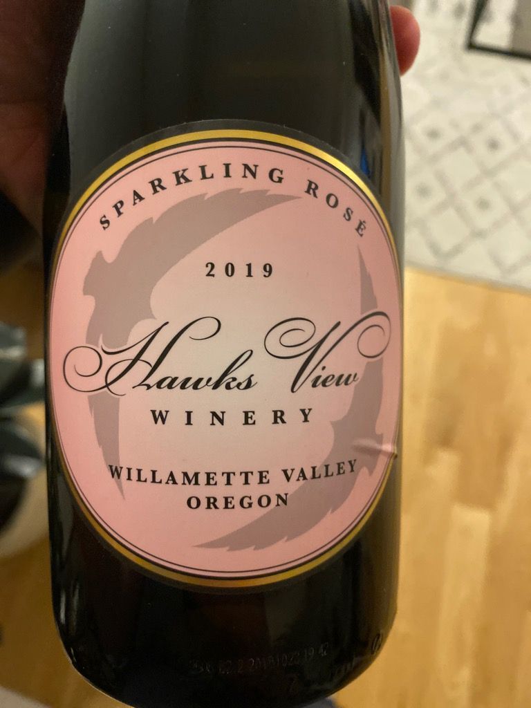 2021 Hawks View Winery Pinot Noir Sparkling Rosé, USA, Oregon