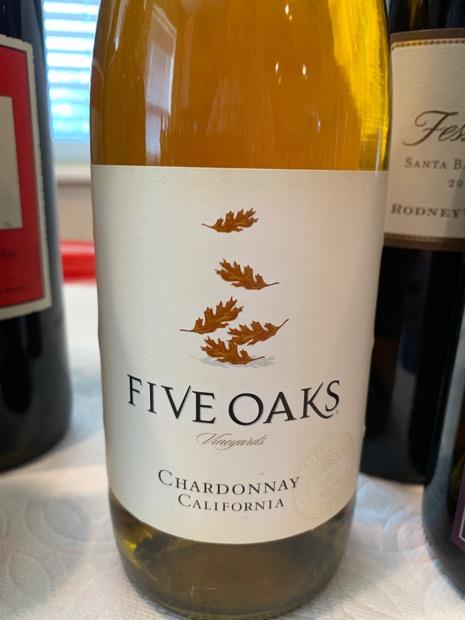 Five shop oaks wine