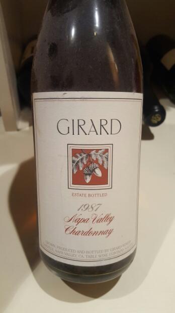 1989 Girard Chardonnay Reserve, USA, California, Napa Valley, Oakville ...