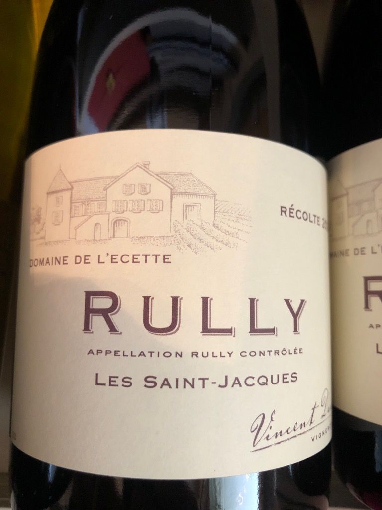 2021 Domaine De L'Ecette Rully Les SaintJacques, France, Burgundy