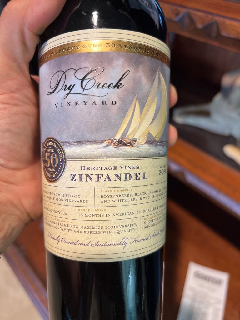 2021 Dry Creek Vineyard Zinfandel Heritage Vines, USA, California