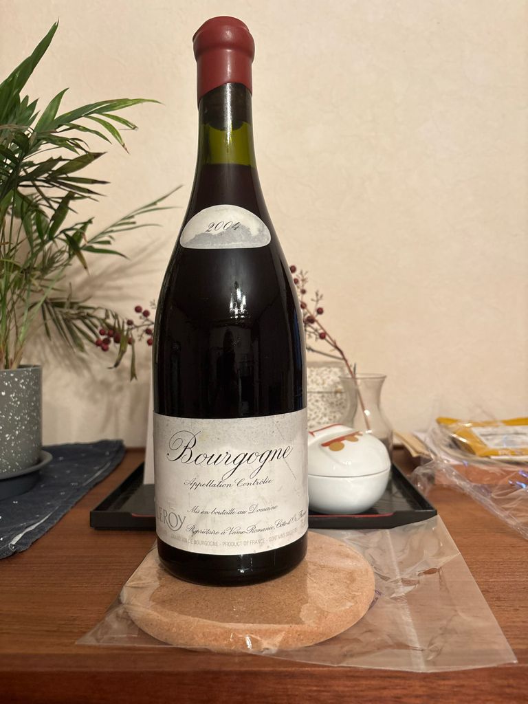Leroy ブルゴーニュ2004 2004 Domaine Leroy Bourgogne - CellarTracker