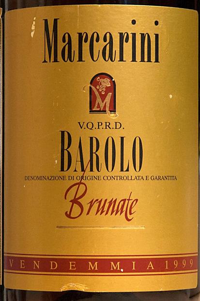 1999 Marcarini Barolo Brunate CellarTracker