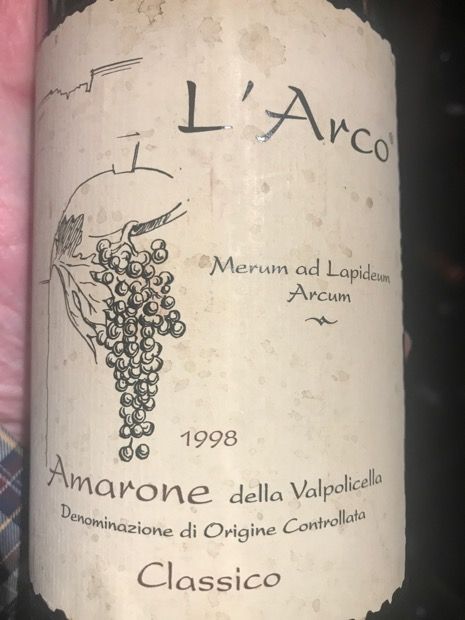 2013 L'Arco Amarone della Valpolicella Classico - CellarTracker