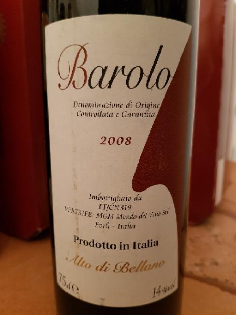 2002 Alto di Bellano Barolo Piemonte, Italy, Piedmont, Langhe, Barolo ...