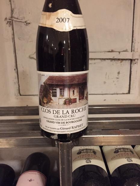 2007 Gérard Raphet Clos de la Roche - CellarTracker 