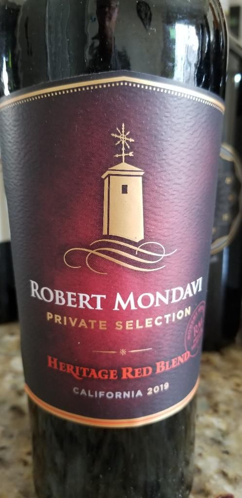 2019 Robert Mondavi Winery Private Selection Heritage Red Blend, USA ...