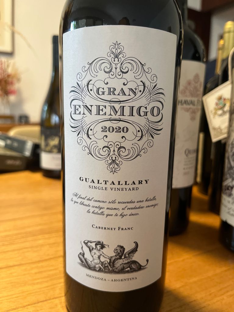 2020 El Enemigo Cabernet Franc Gran Enemigo Gualtallary