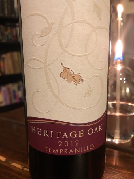 2009 Heritage Oak Tempranillo, USA, California, Central Valley, Lodi ...