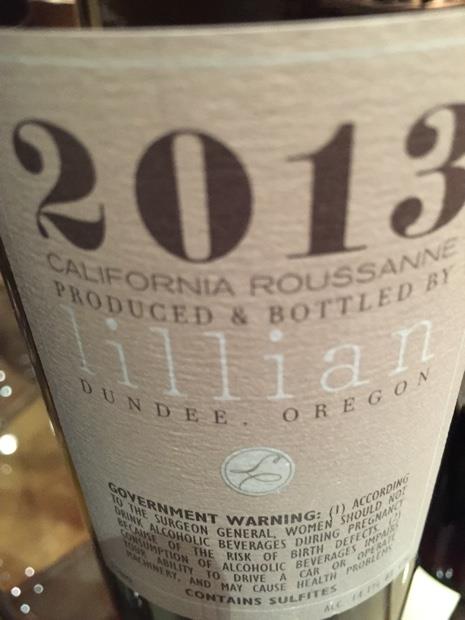 2013 Lillian Winery Roussanne, USA, California, Central Coast, Santa ...