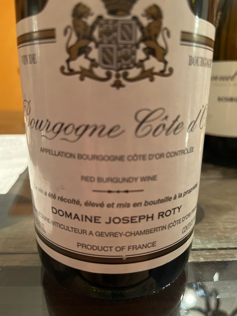 2021 Domaine Joseph Roty Bourgogne Côte d'Or - CellarTracker