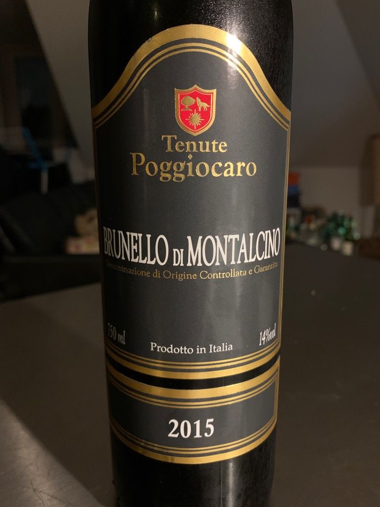 2015 Tenute Poggiocaro Brunello di Montalcino, Italy, Tuscany ...