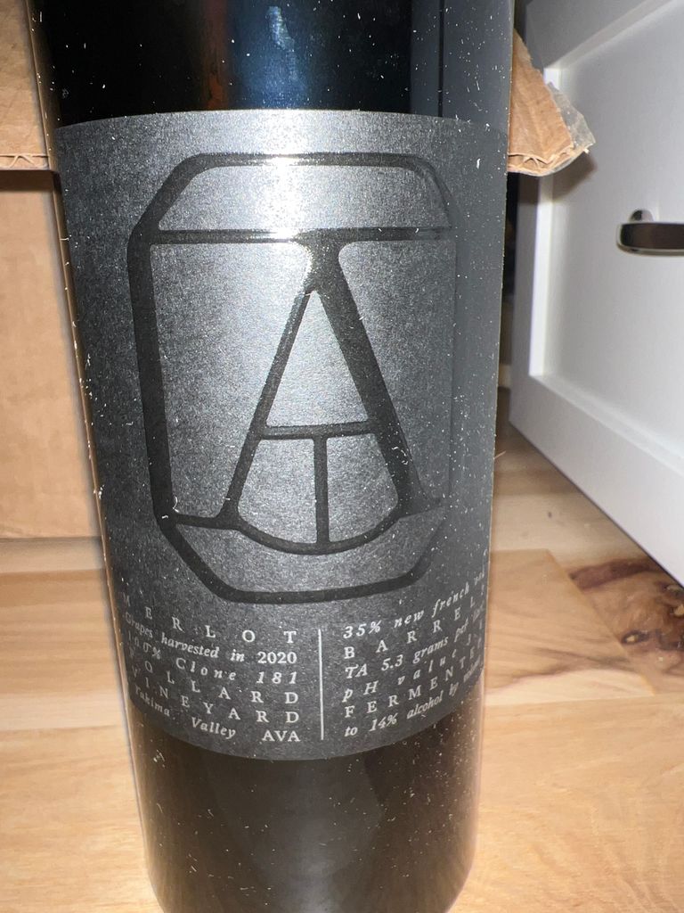 2020 Alton Wines Merlot Annual Share Pollard Vineyard, USA, Washington