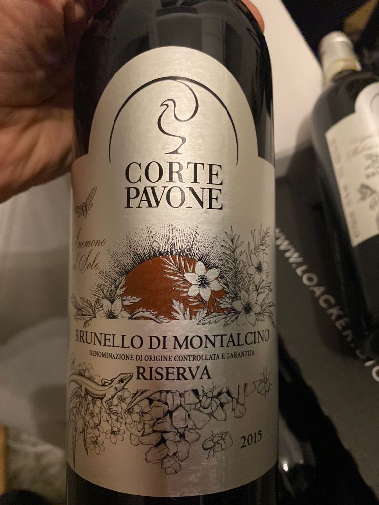 Brunello di Montalcino Riserva, Corte Pavone 2015 (Tuscany, Italy)