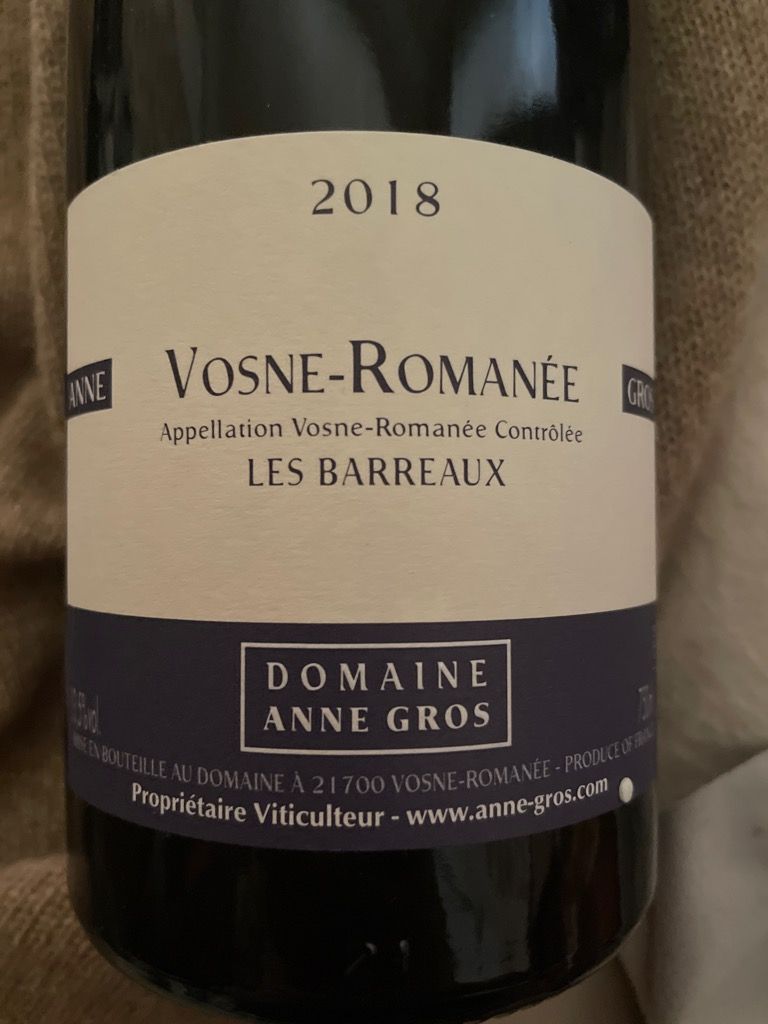 2018 A&S Vosne-Romanée 'Les Barreaux' – Somm Cellars