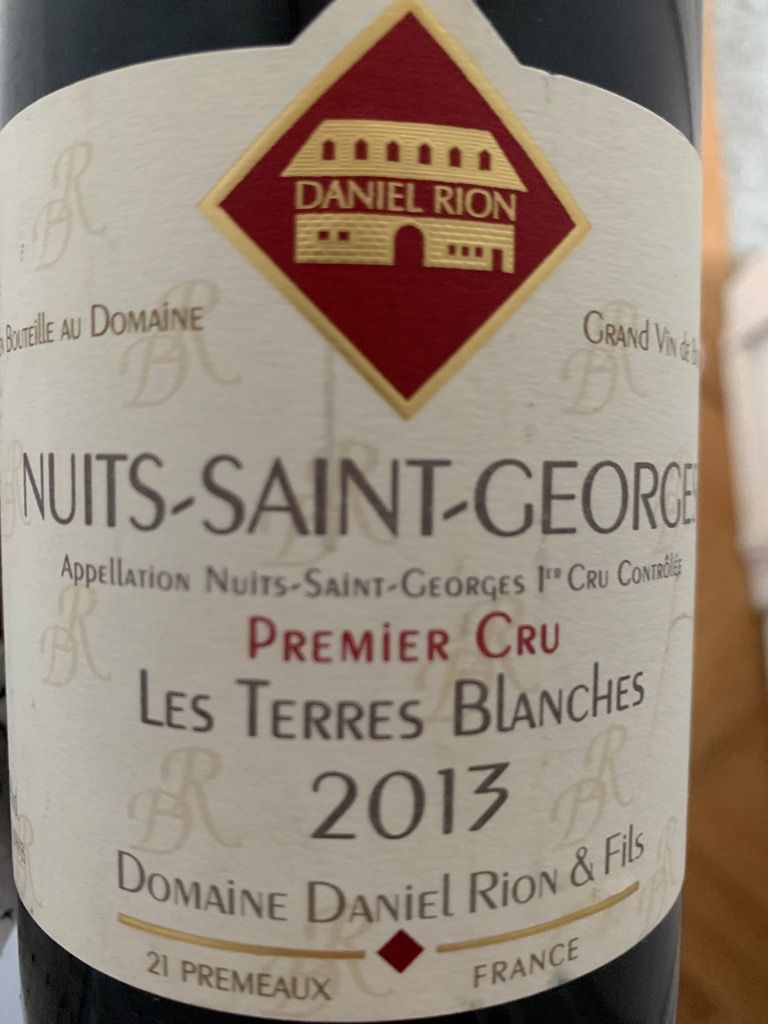 2016 Domaine Daniel Rion et Fils Nuits St. Georges 1er Cru