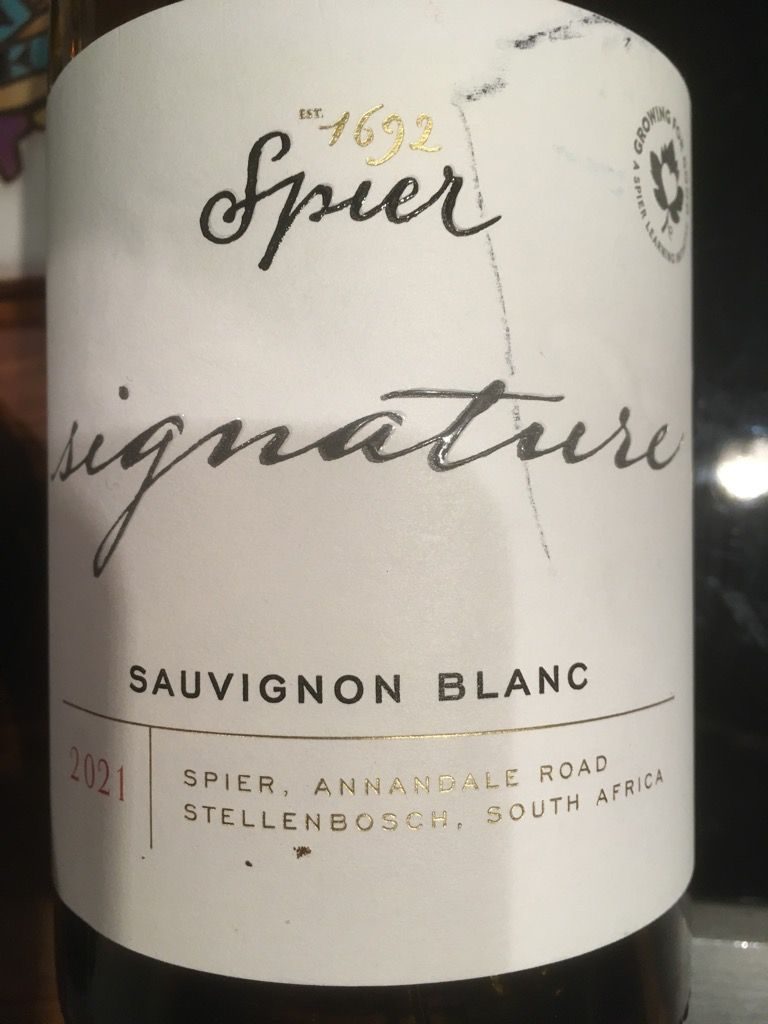 2022 Spier Sauvignon Blanc Signature South Africa Western Cape 