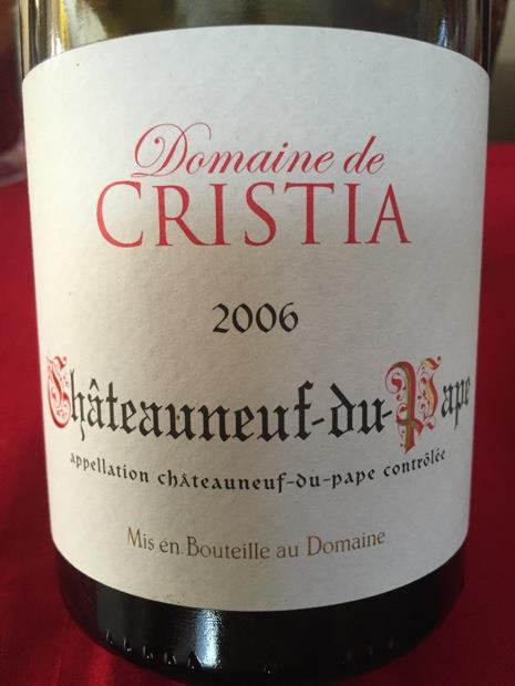 2006 Domaine de Cristia Châteauneuf-du-Pape - CellarTracker