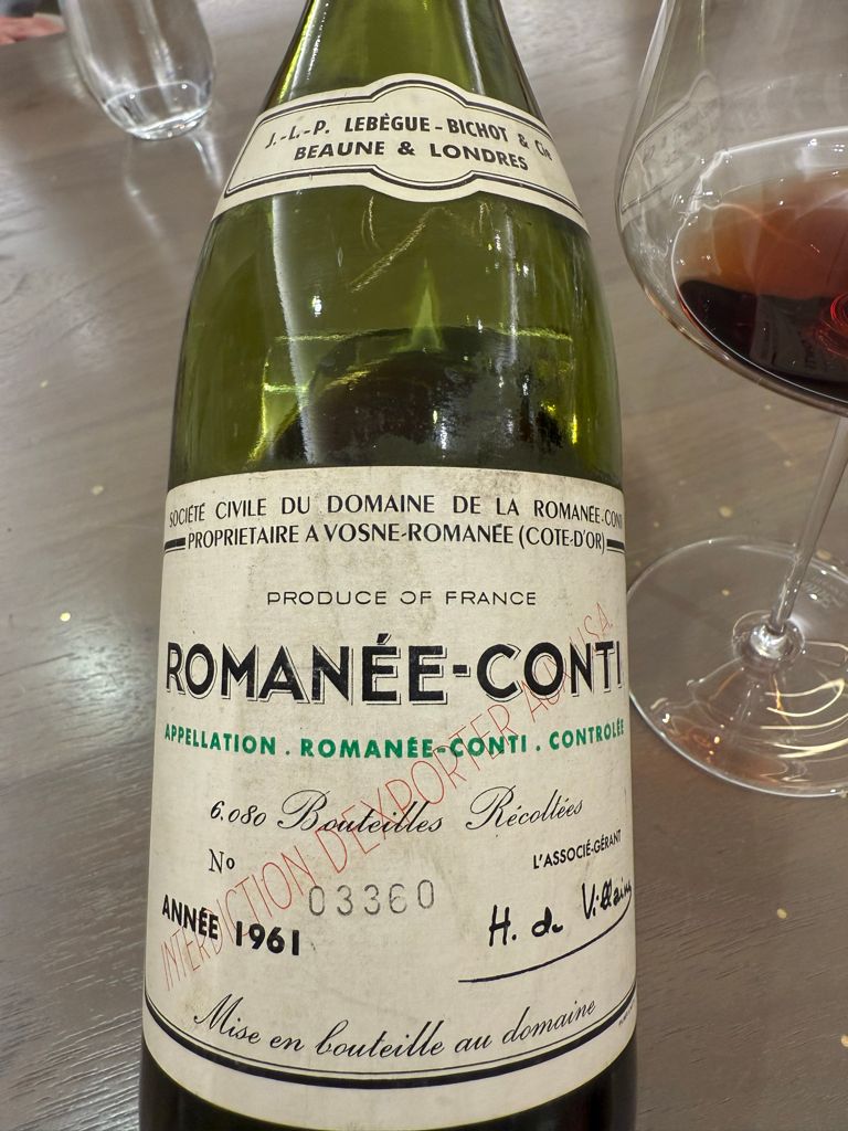 1961 Domaine de la Romanée-Conti Romanée-Conti - CellarTracker