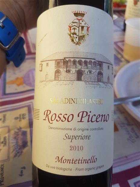 2010 Saladini Pilastri Rosso Piceno Superiore Vigna Montetinello, Italy ...