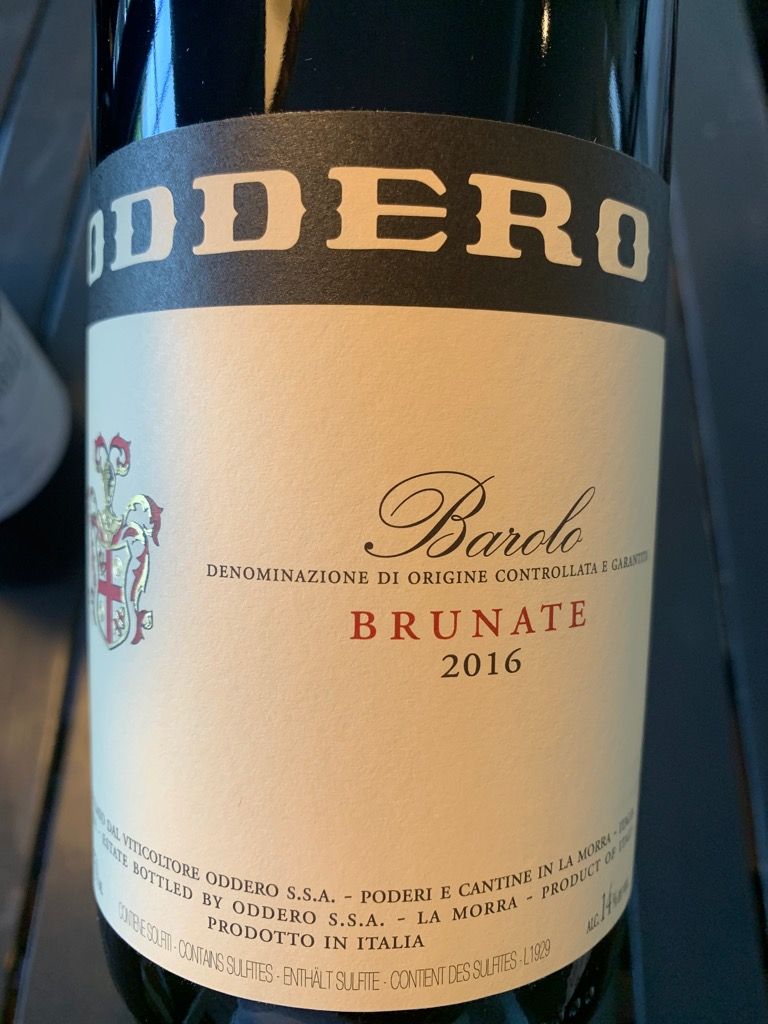 2016 Oddero Barolo Brunate CellarTracker