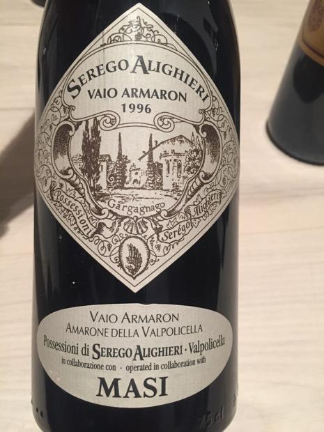 1996 Masi Amarone della Valpolicella Classico Serègo Alighieri