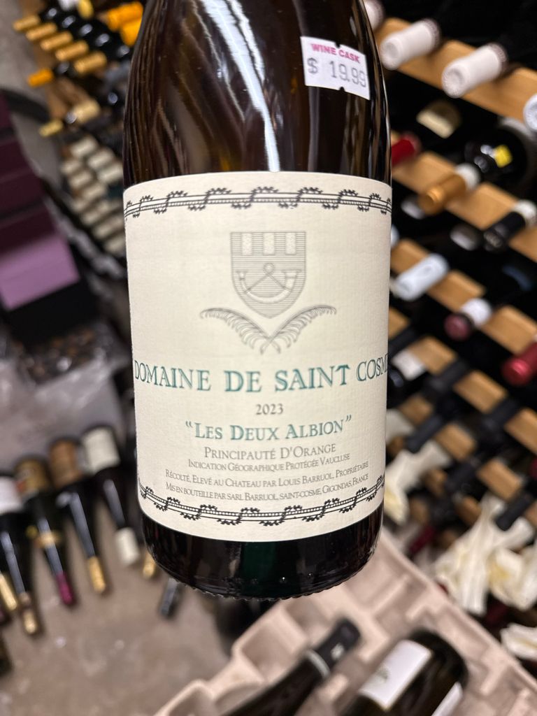 2023 Château de Saint Cosme Les Deux Albion Blanc Domaine de Saint