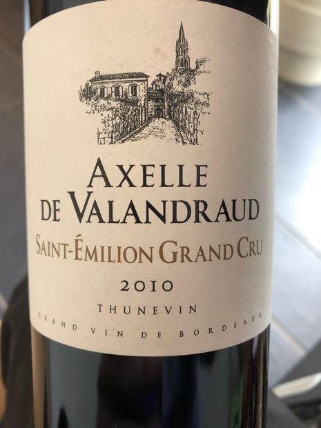 2010 Château Valandraud Axelle de Valandraud - CellarTracker