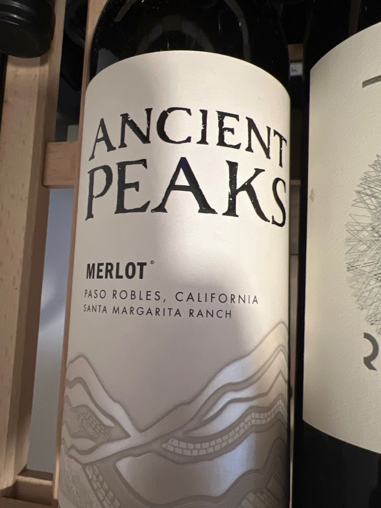 2019 Ancient Peaks Merlot Usa California Central Coast Paso Robles