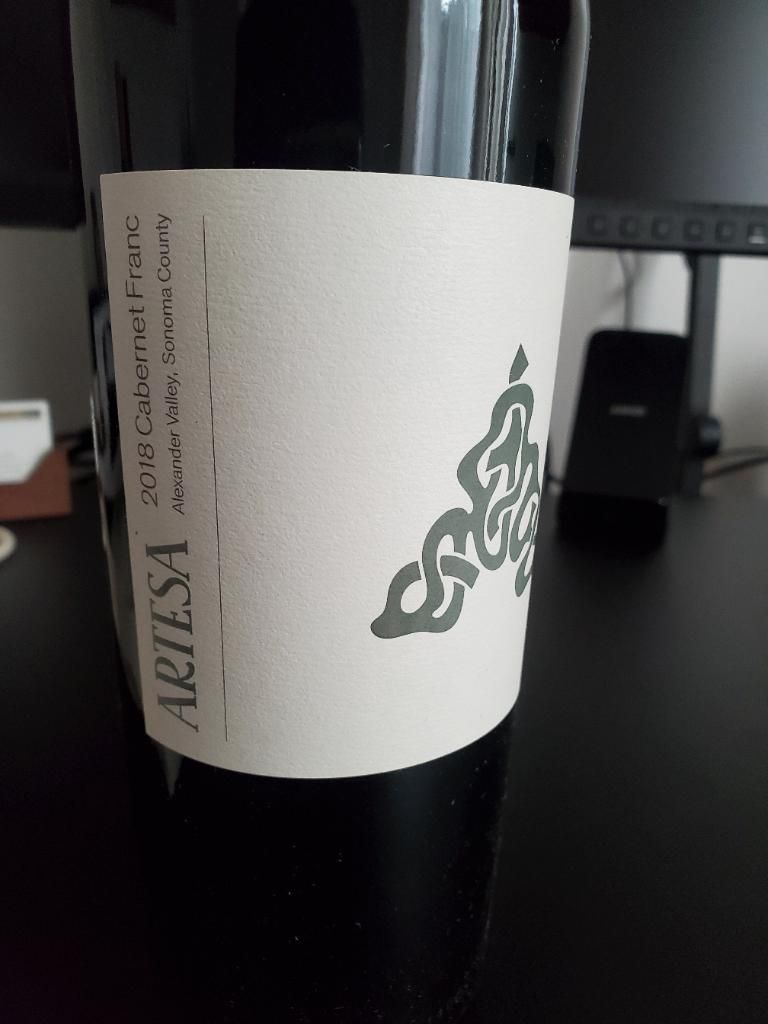 2018 Artesa Franc Limited Release Alexander Valley, USA, California, Sonoma County