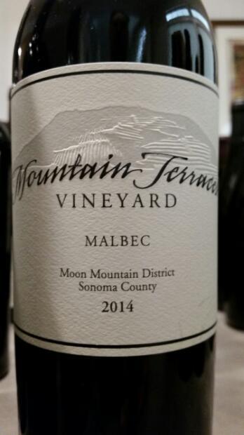 2014 Mountain Terraces Vineyard Malbec, USA, California, Sonoma County ...