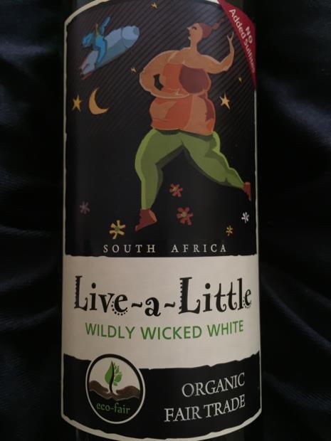 Live a Little wildly wicked White glass 750ml (6009679890268)