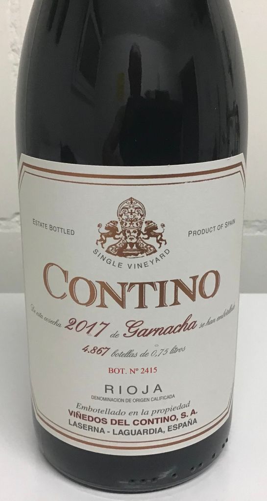 2017 Bodegas y Viñedos del Contino Garnacha Rioja, Spain, La Rioja, La ...