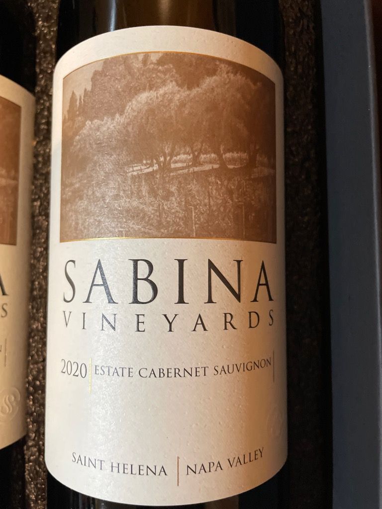 2020 Sabina Vineyards Sauvignon Estate, USA, California, Napa