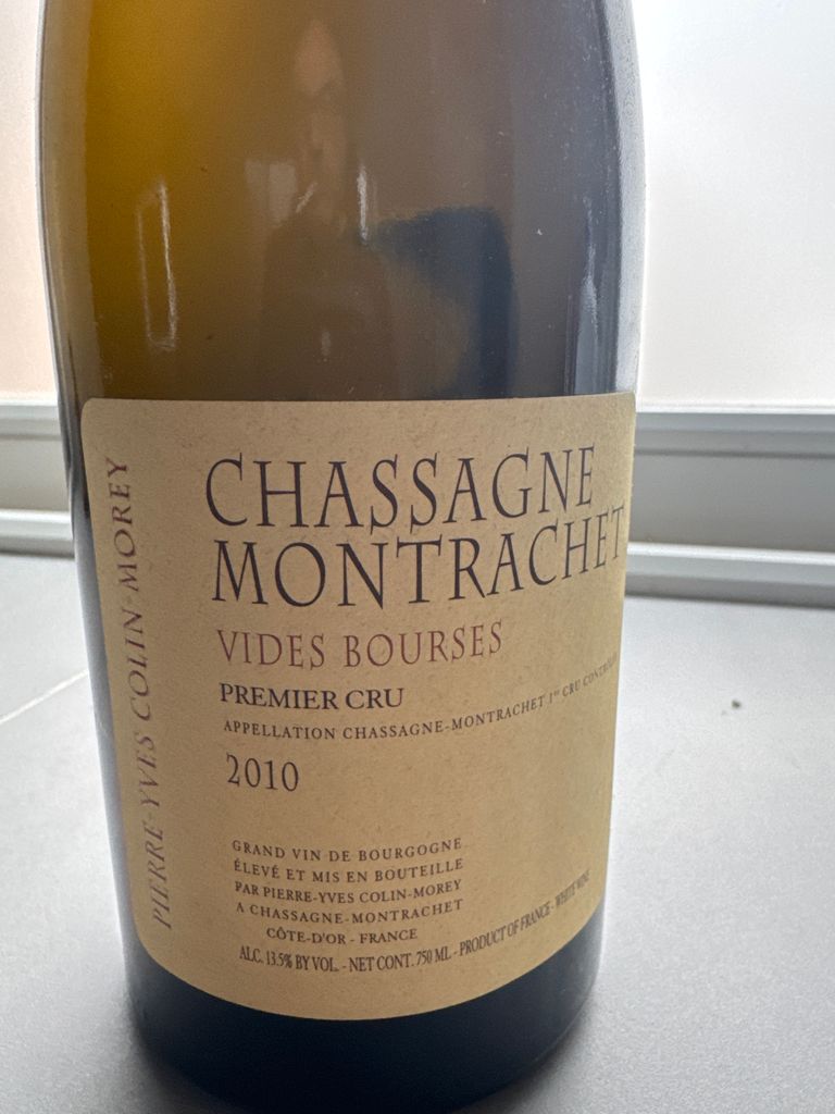 2010 Pierre-Yves Colin-Morey Chassagne-Montrachet 1er Cru Vide