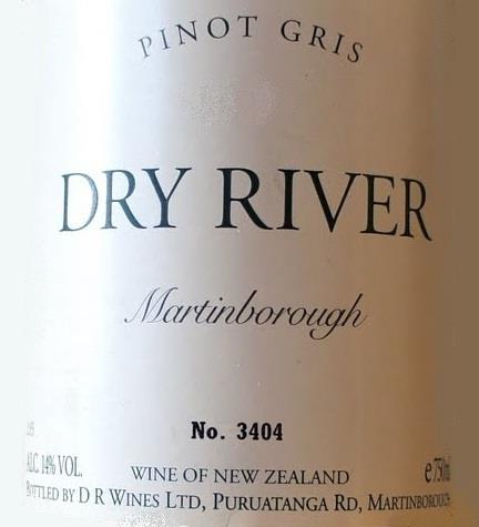2021 Dry River Pinot Gris, New Zealand, North Island, Wairarapa ...