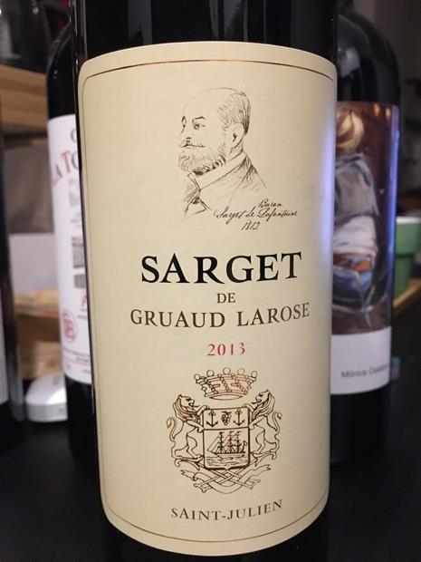 2013 Château Gruaud Larose Sarget de Gruaud Larose - CellarTracker