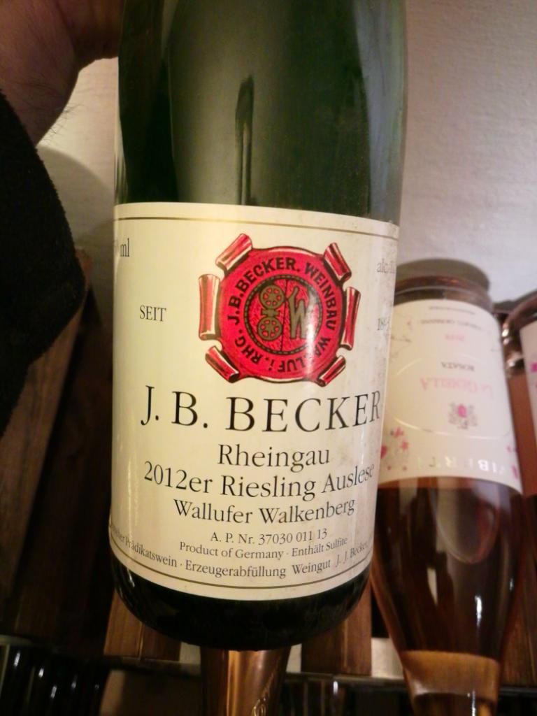 2012 J.B. Becker Wallufer Walkenberg Riesling Auslese Trocken, Germany ...