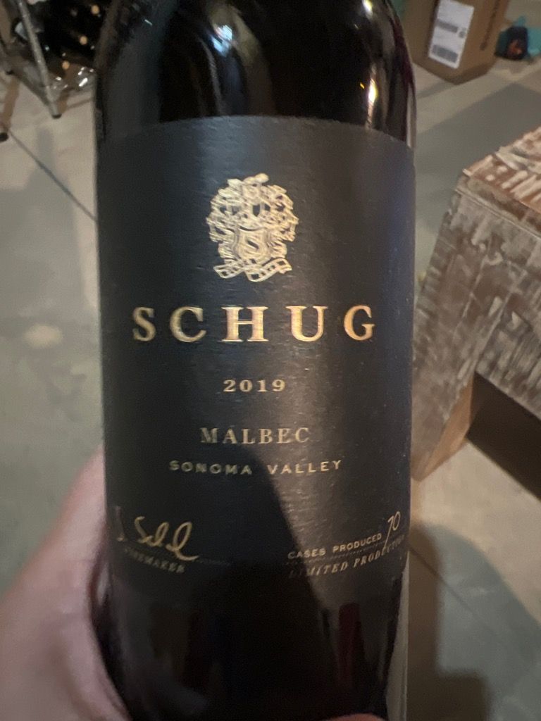 2019 Schug Malbec, USA, California, Sonoma County, Sonoma Valley ...