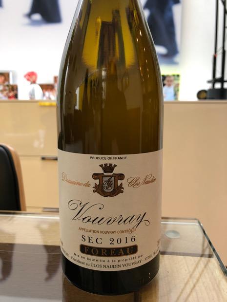 2016 Foreau Domaine Du Clos Naudin Vouvray Sec France