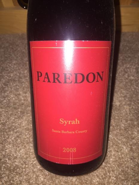 2008 Carr Vineyards & Winery Syrah Paredon Vineyard, USA, California ...