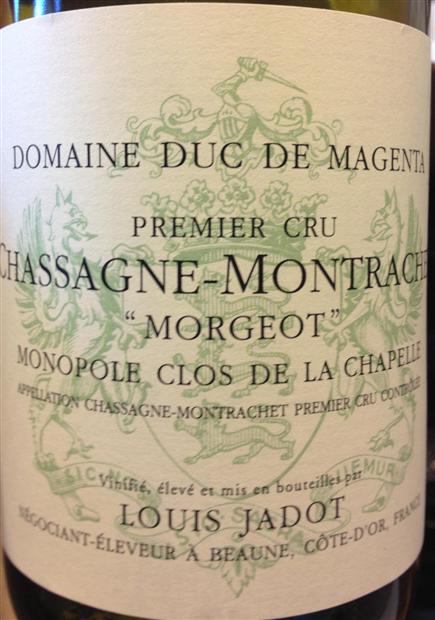 2010 Louis Jadot Chassagne-Montrachet 1er Cru Morgeot Clos