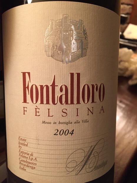 1999 Fattoria di Fèlsina Berardenga Fontalloro - CellarTracker