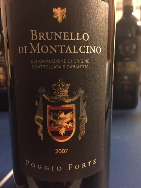 2007 Azienda Agricola Quercecchio Brunello di Montalcino Poggio Forte ...