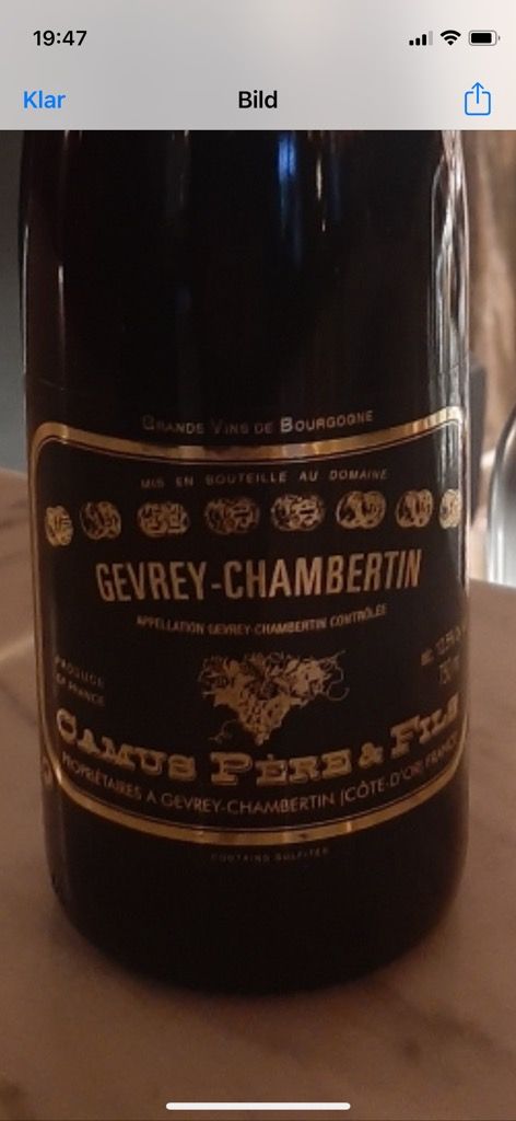 カミュ PERE & フィルス GEVREY-CHAMBERTIN 2018 2018 Domaine Camus