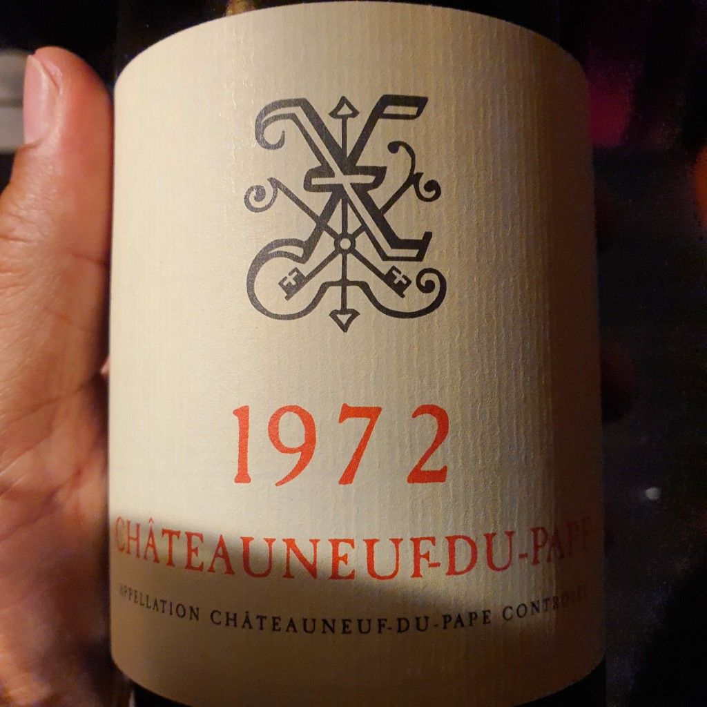 Bouteille de vin vide côtes du Rhône Gigondas Baumanière 1972 lot 2  bouteilles